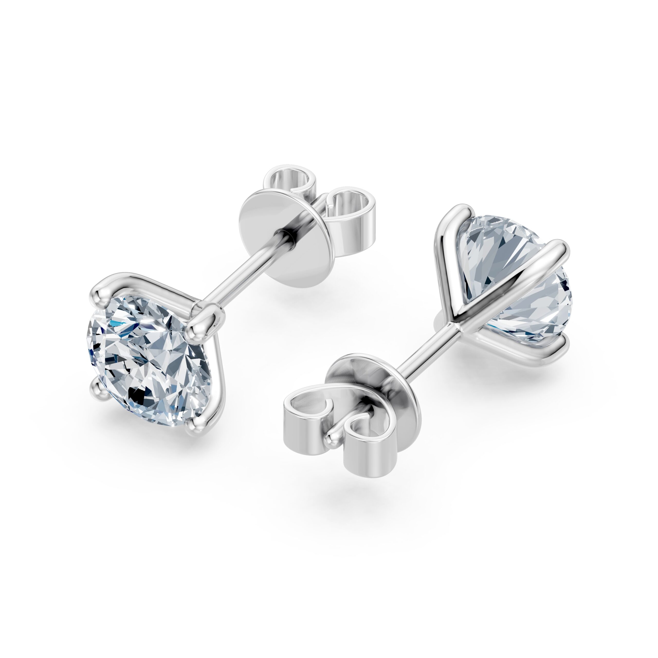 earring round 1 ct w4 earring round 1 ct w4