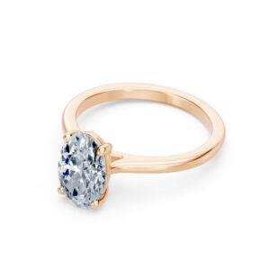 oval solitaire ring 10.5x7 mm r4