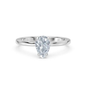 pear solitaire ring 8.5x5.5 mm w5
